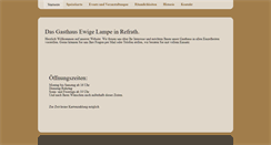Desktop Screenshot of gasthaus-ewige-lampe.de