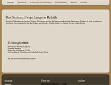Tablet Screenshot of gasthaus-ewige-lampe.de